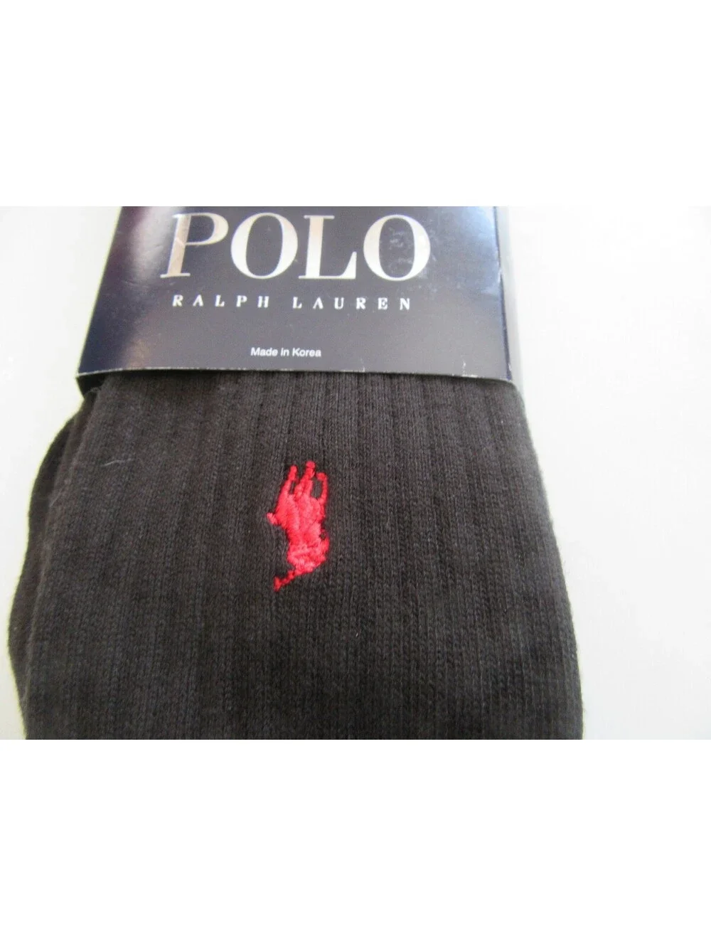 Polo Ralph Lauren Mens Trouser Dress Socks Black Ribbed 2 pack